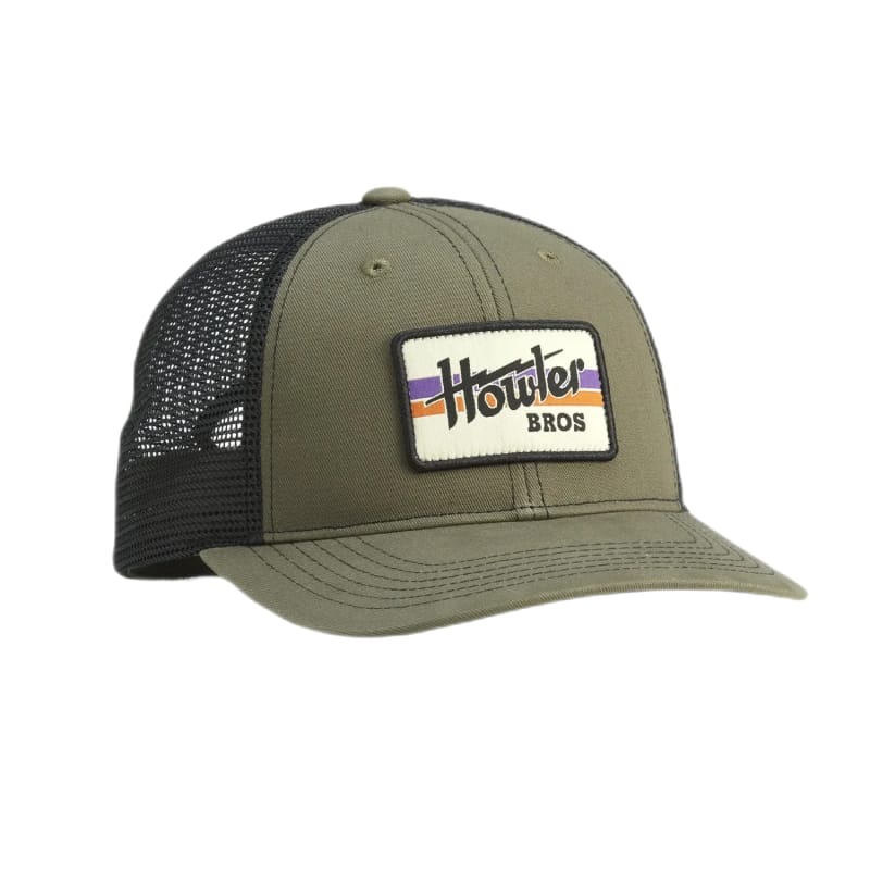 Howler Bros 11. HATS - HATS BILLED - HATS BILLED Standard Hats HOWLER ELECTRIC STRIPE | RIFLE TWILL OS