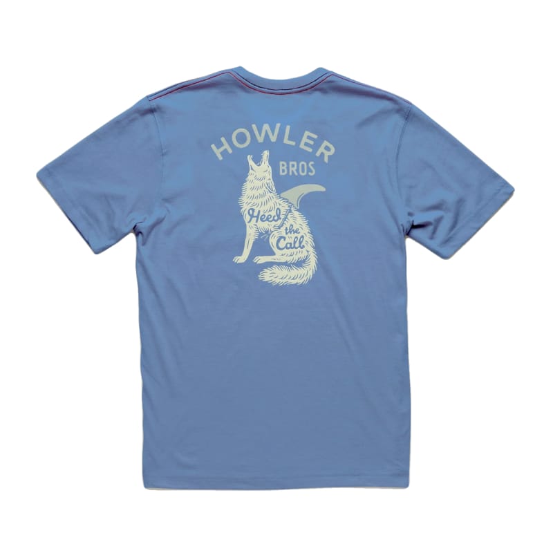 Howler Bros 01. MENS APPAREL - MENS T-SHIRTS - MENS T-SHIRT SS Men's Select Pocket Tee HOWLER COYOTE | BLUE HORIZON