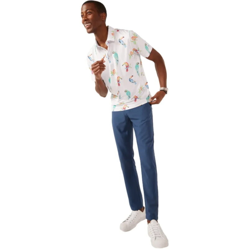 Chubbies 01. MENS APPAREL - MENS SS SHIRTS - MENS SS POLO Men's Performance Polo 2.0 THE DUDE WHERE'S MACAW