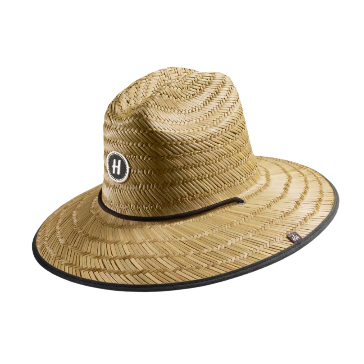 Hurley Men's Straw Lifeguard Hat - Wide Brim Sun Hat With Adjustable Chin Strap