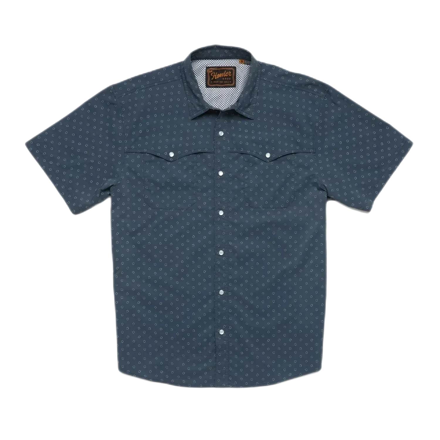 Howler Bros 05. M. SPORTSWEAR - M. SS SHIRT Men's Open Country Tech Shirt LITTLE PUDDLES | NIGHTFALL