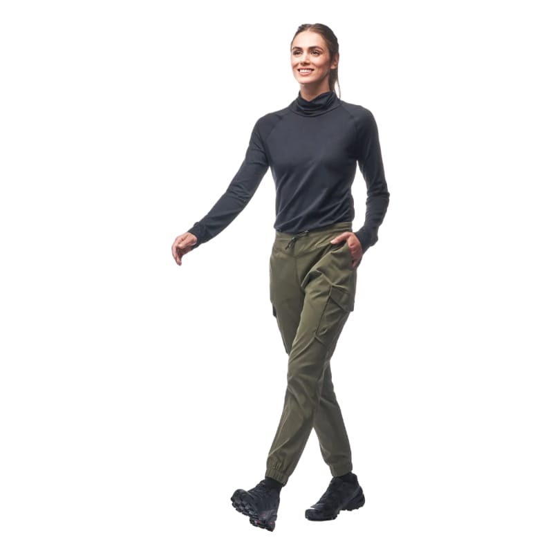 INDYEVA 09. W. SPORTSWEAR - W. LS SHIRTS Women's Riga II Long Sleeve Turtleneck Shirt BLACK