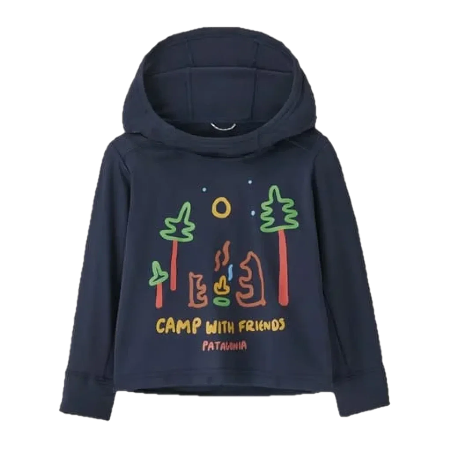 Patagonia 22. KIDS - INFANTTODDLER Baby Capilene Silkweight UPF Hoody CFNY CAMP WITH FRIENDS | NEW NAVY