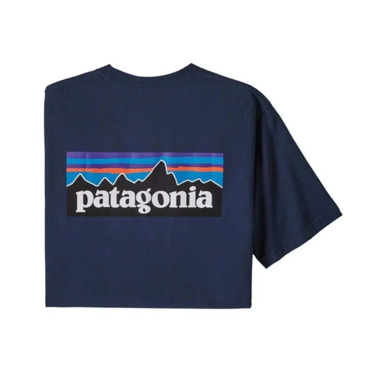 Patagonia 01. MENS APPAREL - MENS T-SHIRTS - MENS T-SHIRT SS Men's P-6 Logo Responsibili-Tee CNY CLASSIC NAVY