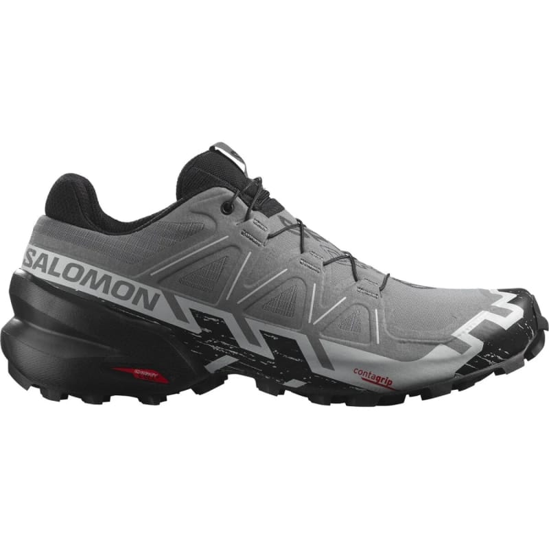 Salomon MENS FOOTWEAR - MENS SHOES - MENS SHOES RUNNING Men's Speedcross 6 Trail Running Shoes QUIET SHADE|BLACK|PEARL BLUE