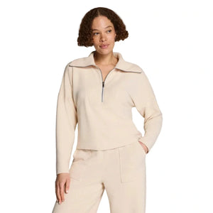 Women’s AirEssentials® French Rib Half Zip SPANX - TOASTED