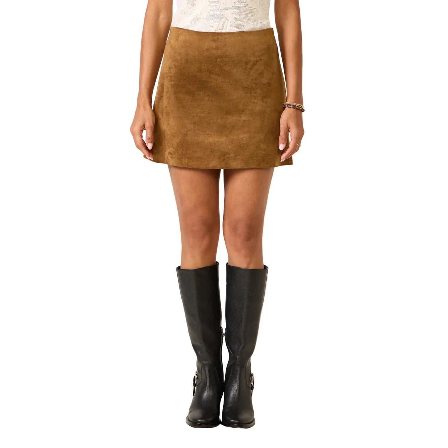 Z Supply Women's Ciera Faux Suede Mini Skirt High Country Outfitters