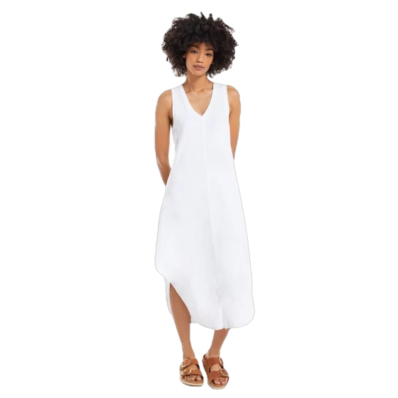 Z Supply 02. WOMENS APPAREL - WOMENS DRESS|SKIRT - WOMENS DRESS CASUAL Women's Reverie Midi Dress WHT WHITE
