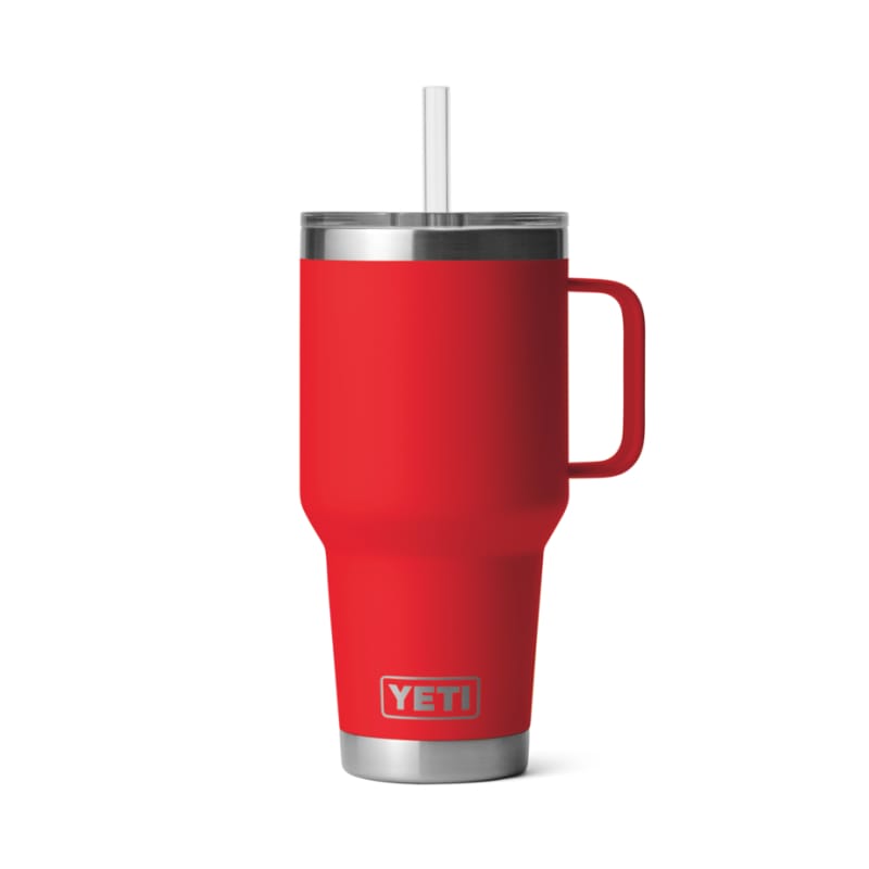 YETI 21. GENERAL ACCESS - COOLER STAINLESS Rambler 35 oz Mug W/ Straw Lid RESCUE RED