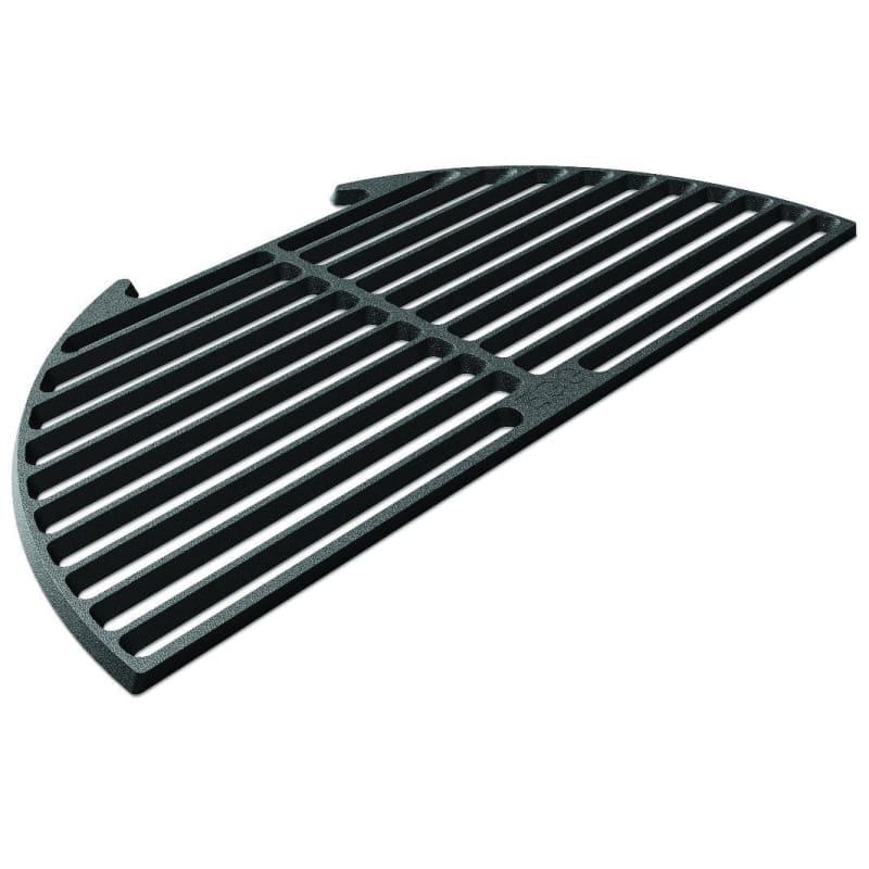 Big Green Egg 01. OUTDOOR GRILLING - EGGCESSORIES Half Moon Cast Iron Cooking Grid - Large