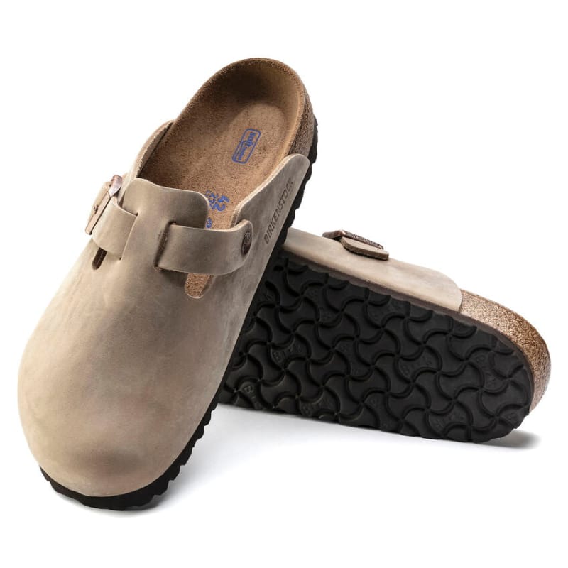 Birkenstock MENS FOOTWEAR - MENS SANDALS - MENS SANDALS CASUAL Men's Boston Soft Footbed Oiled Leather TOBACCO