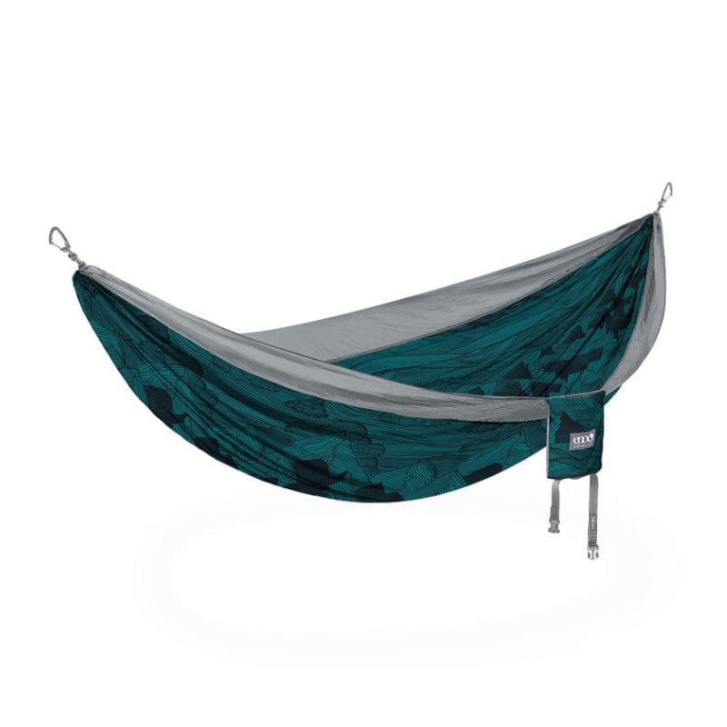 Eagles Nest Outfitters 17. CAMPING ACCESS - HAMMOCKS DoubleNest Print Hammock MOUNTAINS TO SEA | GREY