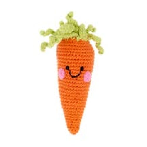 Faire KIDS|BABY - BABY - BABY ACCESS Pebble Rattle FRIENDLY CARROT