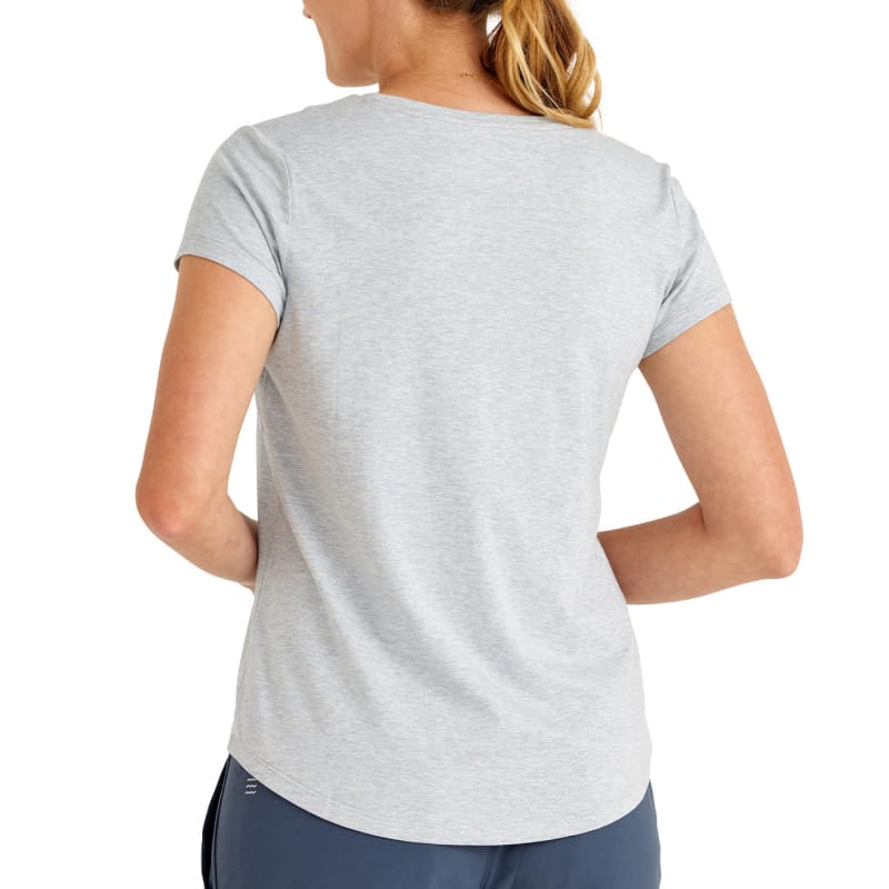 Free Fly Apparel 02. WOMENS APPAREL - WOMENS SS SHIRTS - WOMENS SS CASUAL Women's Bamboo Current Tee BAY BLUE