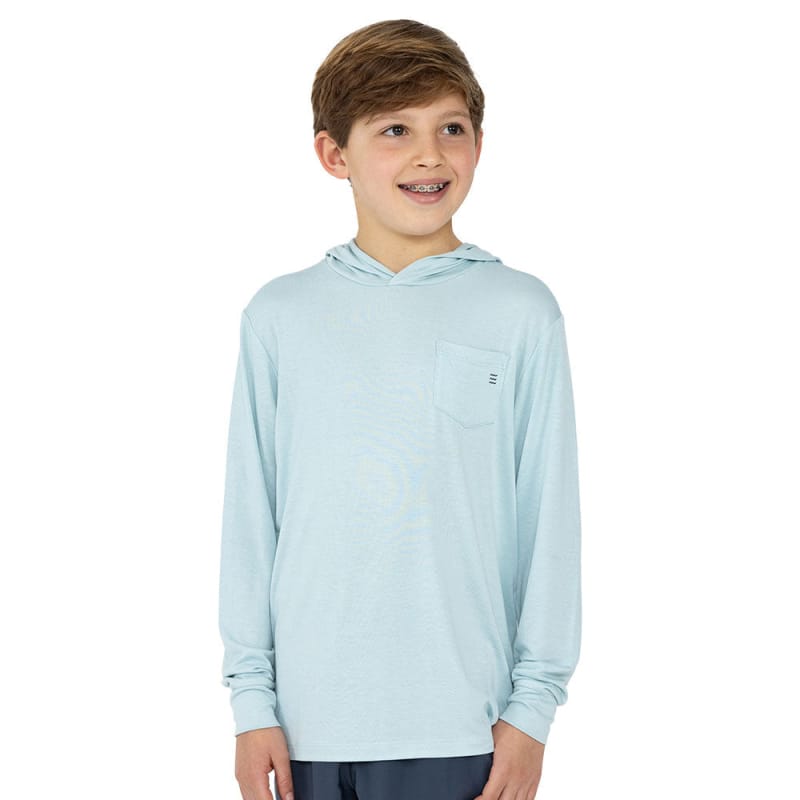 Free Fly Apparel 03. KIDS|BABY - KIDS - KIDS TOPS Youth Bamboo Shade Hoody TIDE POOL