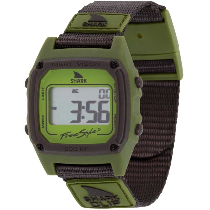 Freestyle 21. GENERAL ACCESS - WATCHES Shark Classic Clip GREEN MACHINE