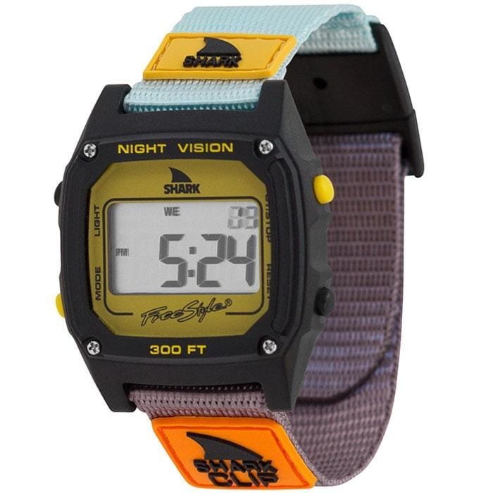 Freestyle 21. GENERAL ACCESS - WATCHES Shark Classic Clip TURQ BLK MUSTARD