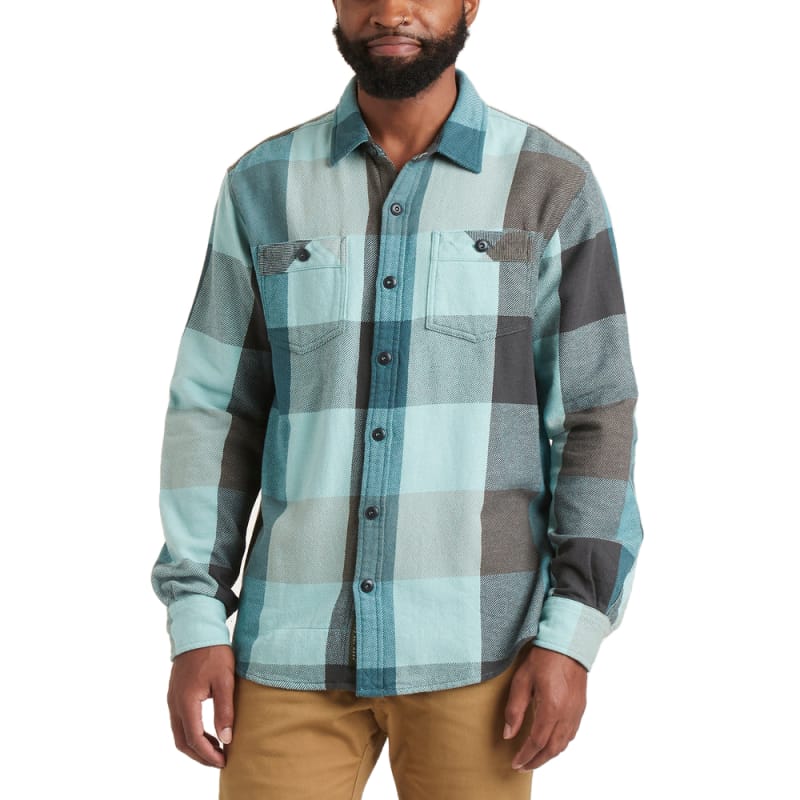 Howler Bros 01. MENS APPAREL - MENS LS SHIRTS - MENS LS BUTTON UP Men's Rodanthe Flannel OUTBACK PLAID | BLUEWING