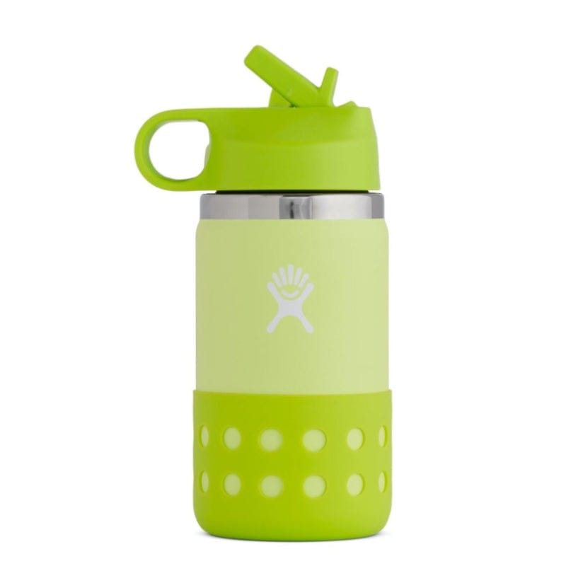 Hydro Flask 17. CAMPING ACCESS - HYDRATION 12 oz Kids Wide Mouth with Boot HONEYDEW
