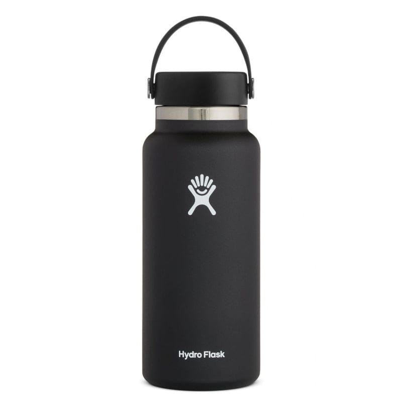 Hydro Flask 17. CAMPING ACCESS - HYDRATION 32 oz Wide Mouth 2.0 with Flex Cap BLACK