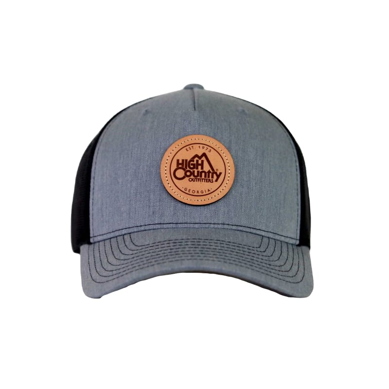 Richardson 20. HATS_GLOVES_SCARVES - HATS HC Leather Circle Logo Hat Grey|Black
