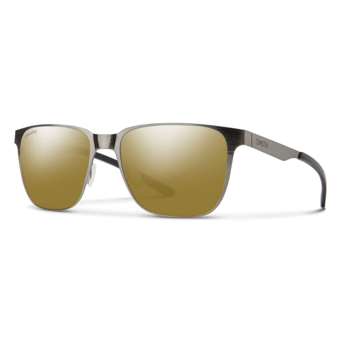 Smith Optics Lowdown Metal Sunglasses - Brushed Gunmetal / Chromapop Polarized Bronze Mirror