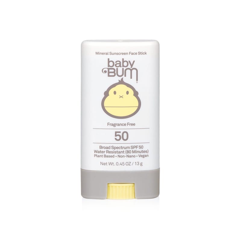 Sun Bum 17. CAMPING ACCESS - FIRST AID Baby Bum SPF 50 Mineral Sunscreen Face Stick - Fragrance Free