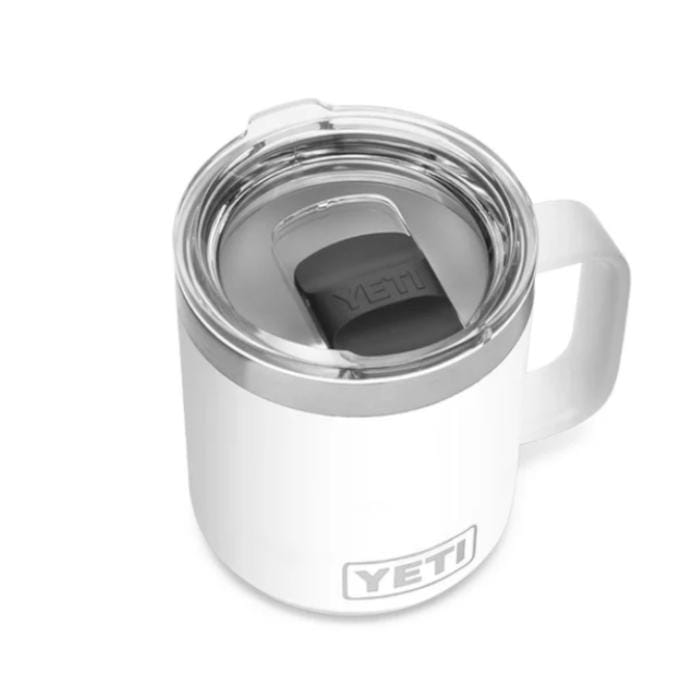 YETI 21. GENERAL ACCESS - COOLER STAINLESS Rambler 10 Oz Stackable Mug with Magslider Lid WHITE