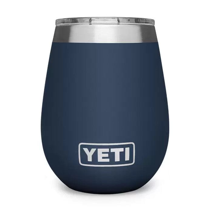 YETI 21. GENERAL ACCESS - COOLER STAINLESS Rambler 10 Oz Wine Tumbler with Magslider Lid NAVY