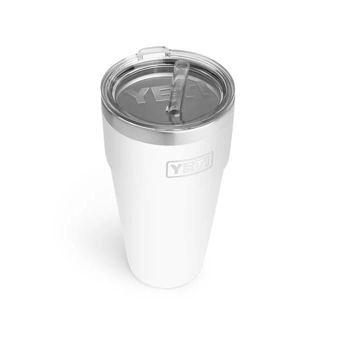 YETI 21. GENERAL ACCESS - COOLER STAINLESS Rambler 26 Oz Stackable Cup with Straw Lid WHITE