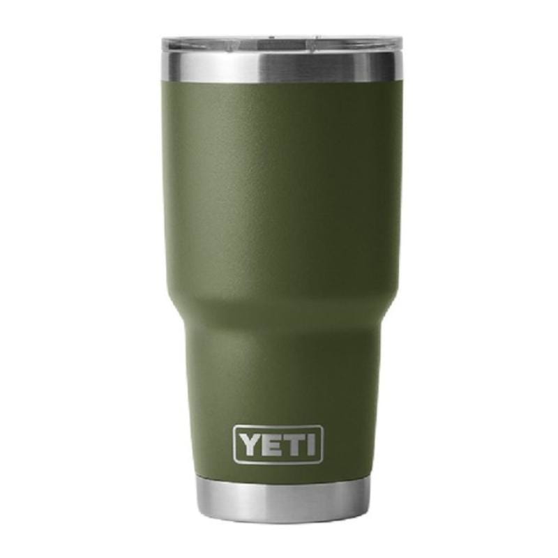 YETI 21. GENERAL ACCESS - COOLER STAINLESS Rambler 30 Oz Tumbler with Magslider Lid HIGHLANDS OLIVE