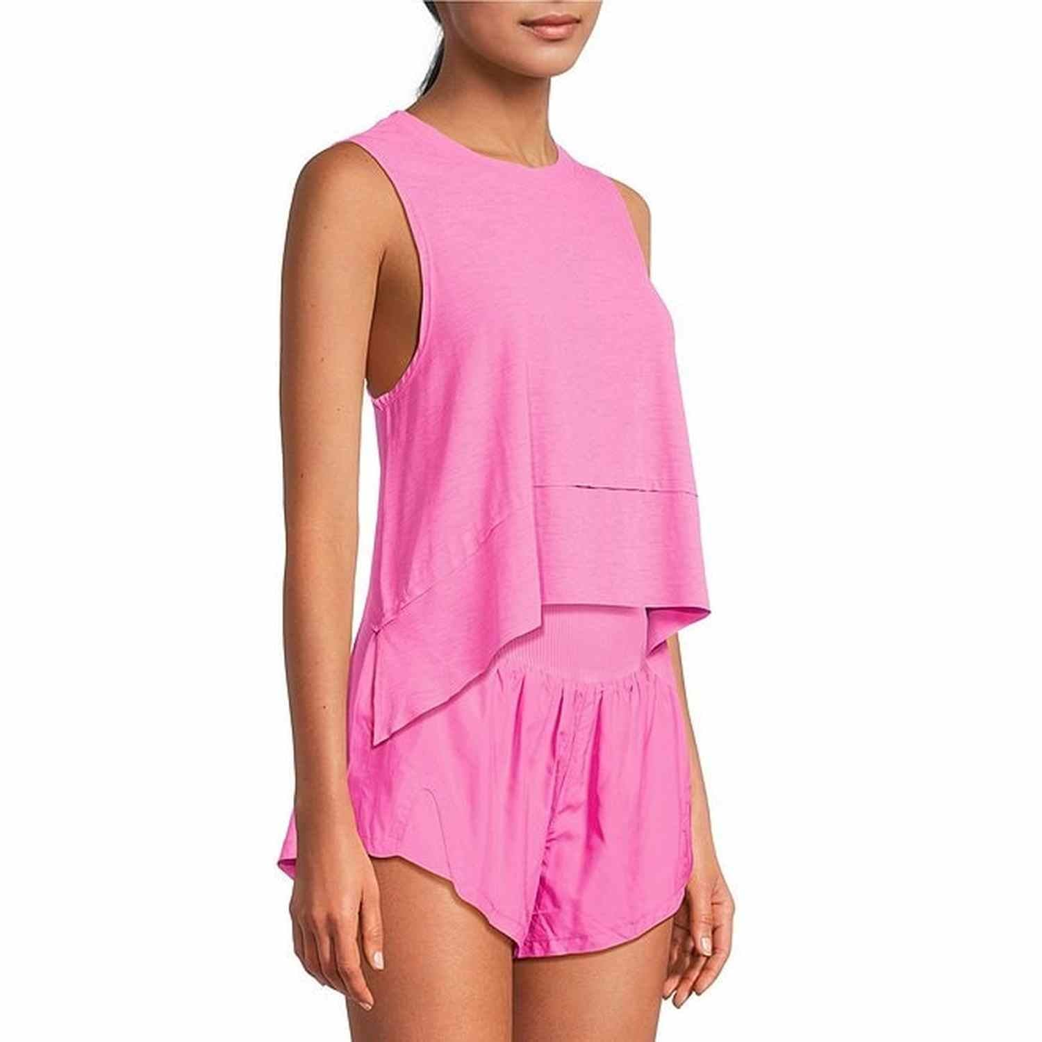 FP Movement 02. WOMENS APPAREL - WOMENS SS SHIRTS - WOMENS TANK ACTIVE Women's Tempo Tank 8825 FUCHSIA FLIRT