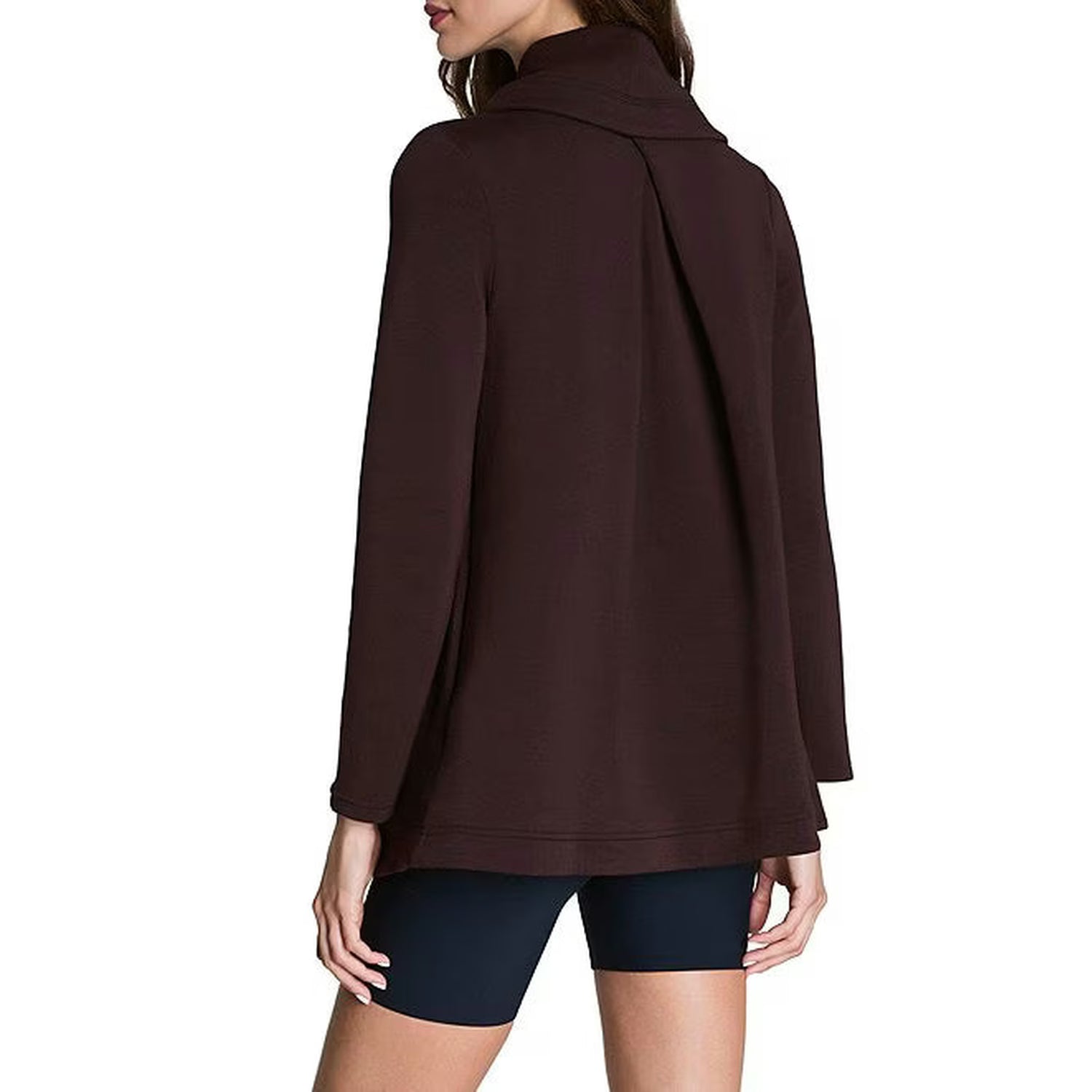 SPANX 02. WOMENS APPAREL - WOMENS HOODIES|SWEATERS - WOMENS CARDIGAN Women's AirEssentials Open Wrap Cardigan TRUFFLE BROWN