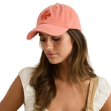 Rhythm 11. HATS - HATS BILLED - HATS BILLED Women's Melia Floral Cap DUSTY RED OS