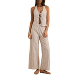 Rhythm 02. WOMENS APPAREL - WOMENS PANTS - WOMENS PANTS CASUAL Women's Louise Wide Leg Pant TAN