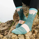 Women's Bear Town Micro Crew Lightweight Cushion Hiking Socks
