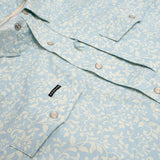 Poncho Outdoors 01. MENS APPAREL - MENS SS SHIRTS - MENS SS BUTTON UP Men's Western Pearl Snap Shirt Short Sleeve THE PINOS ALTOS|BLUE WESTERN FLOWER PRINT | SLIM: