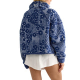 Women's Mountain High Printed Half Zip Fleece