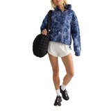 Women's Mountain High Printed Half Zip Fleece