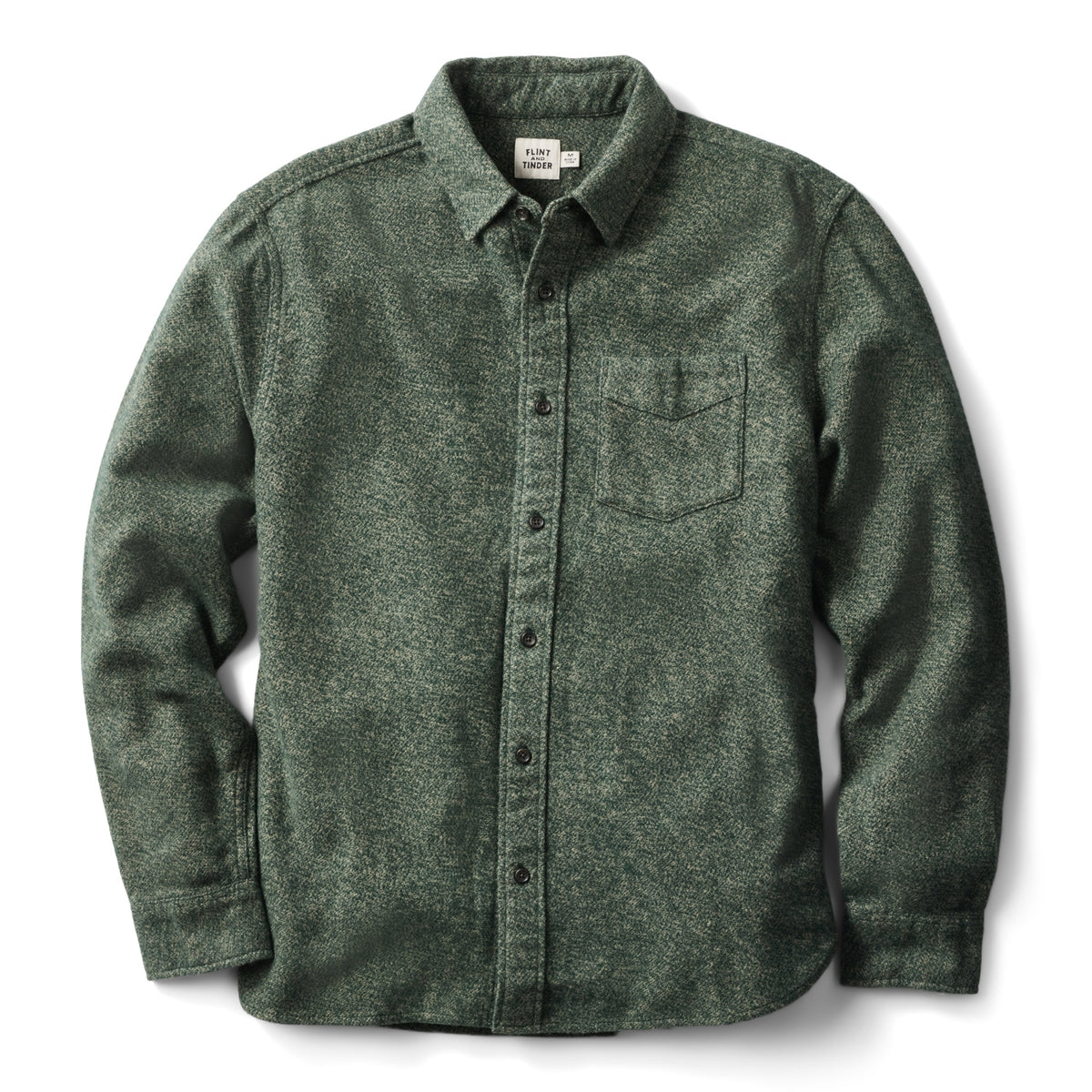 Men's Flannel Architect Shirt in Spruce Twill, front