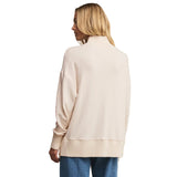 Z Supply 02. WOMENS APPAREL - WOMENS HOODIES|SWEATERS - WOMENS PO SWEATERS Women's Sable Rib Sweatshirt WRW WARM WHITE