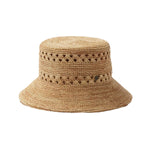 Hemlock 11. HATS - HATS SUN - HATS SUN Women's Olivia Packable Raffia Bucket NATURAL