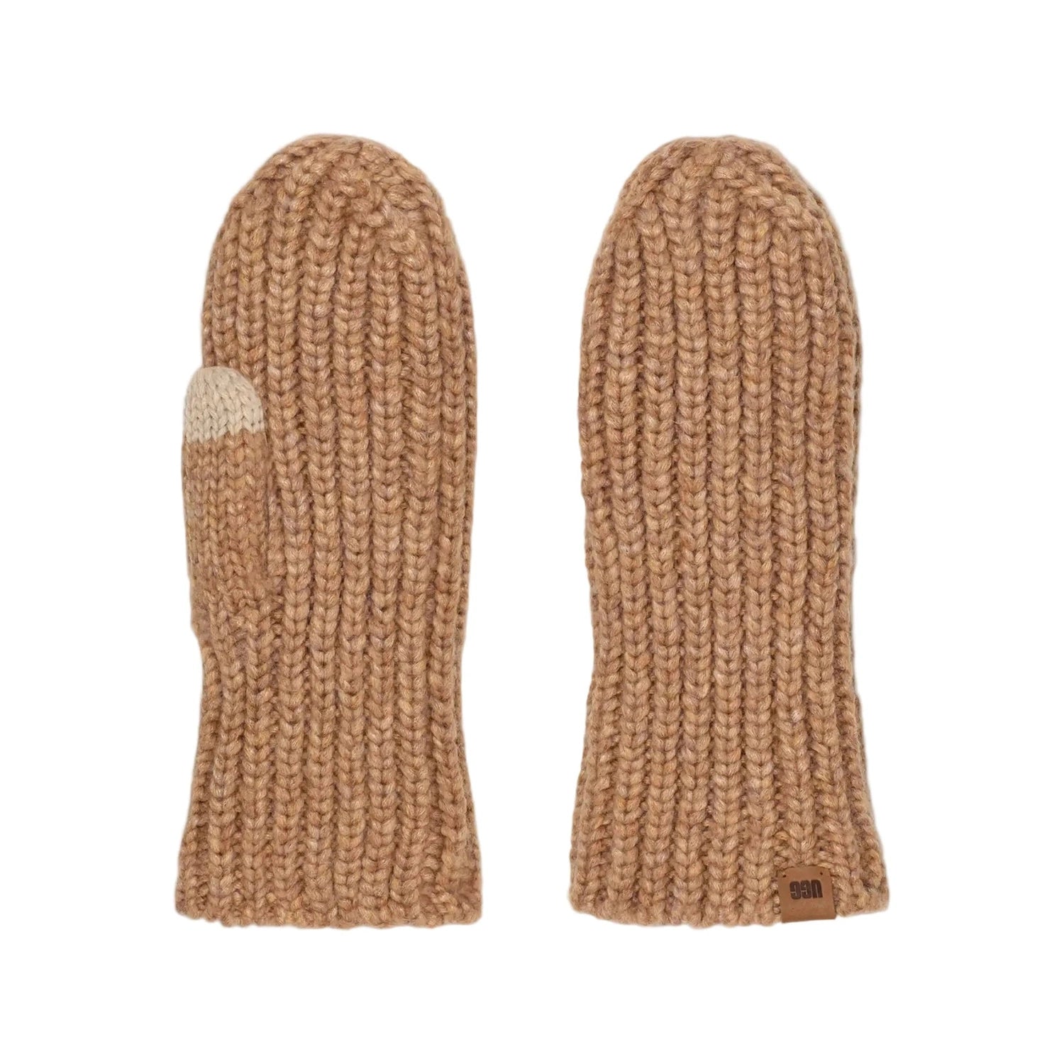 UGG 10. GIFTS|ACCESSORIES - WOMENS ACCESSORIES - WOMENS GLOVES CASUAL Women's Chunky Rib Mitten CAMEL