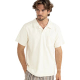 Rhythm 01. MENS APPAREL - MENS SS SHIRTS - MENS SS POLO Men's Vintage Terry Polo NATURAL