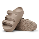 Birkenstock 05. WOMENS FOOTWEAR - WOMENS SANDALS - WOMENS SANDALS CASUAL Florida Flex Platform EVA GRAY TAUPE