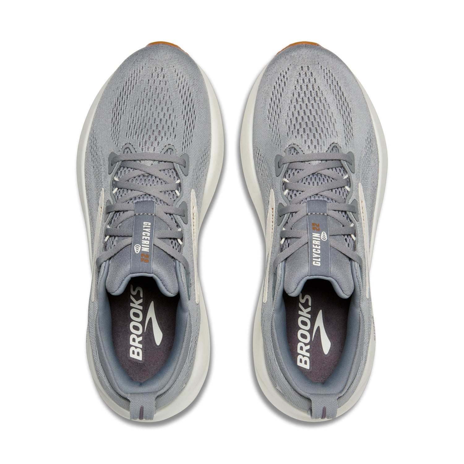 Brooks Running 04. MENS FOOTWEAR - MENS SHOES - MENS SHOES RUNNING Men's Glycerin 22 PRIMER GRAY|GRAY|HONEY GINGER