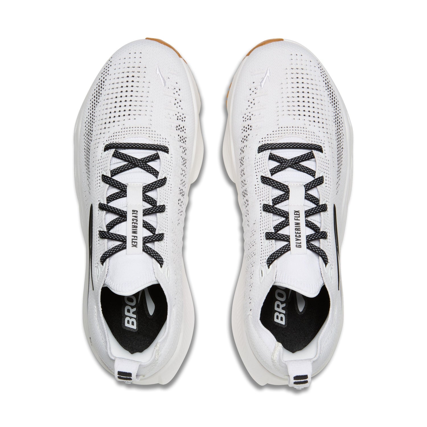 Brooks Running 04. MENS FOOTWEAR - MENS SHOES - MENS SHOES RUNNING Men's Glycerin Flex WHITE|BLACK|GUM