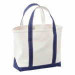 L.L. BEAN 09. PACKS|LUGGAGE - PACK|CASUAL - WAIST|SLING|MESSENGER|PURSE Boat and Tote Medium Bag BLUE REG HANDLE