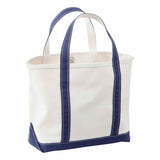 L.L. BEAN 09. PACKS|LUGGAGE - PACK|CASUAL - WAIST|SLING|MESSENGER|PURSE Boat and Tote Medium Bag BLUE REG HANDLE
