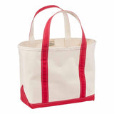 L.L. BEAN 09. PACKS|LUGGAGE - PACK|CASUAL - WAIST|SLING|MESSENGER|PURSE Boat and Tote Medium Bag RED REG HANDLE